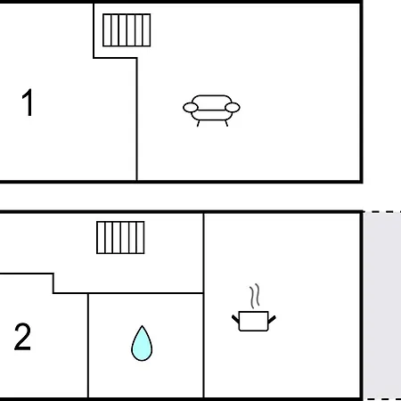 Prázdninový dům 2 Bedroom Lovely In *